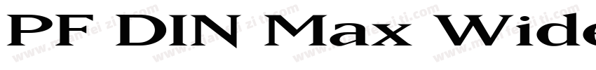 PF DIN Max Wide字体转换